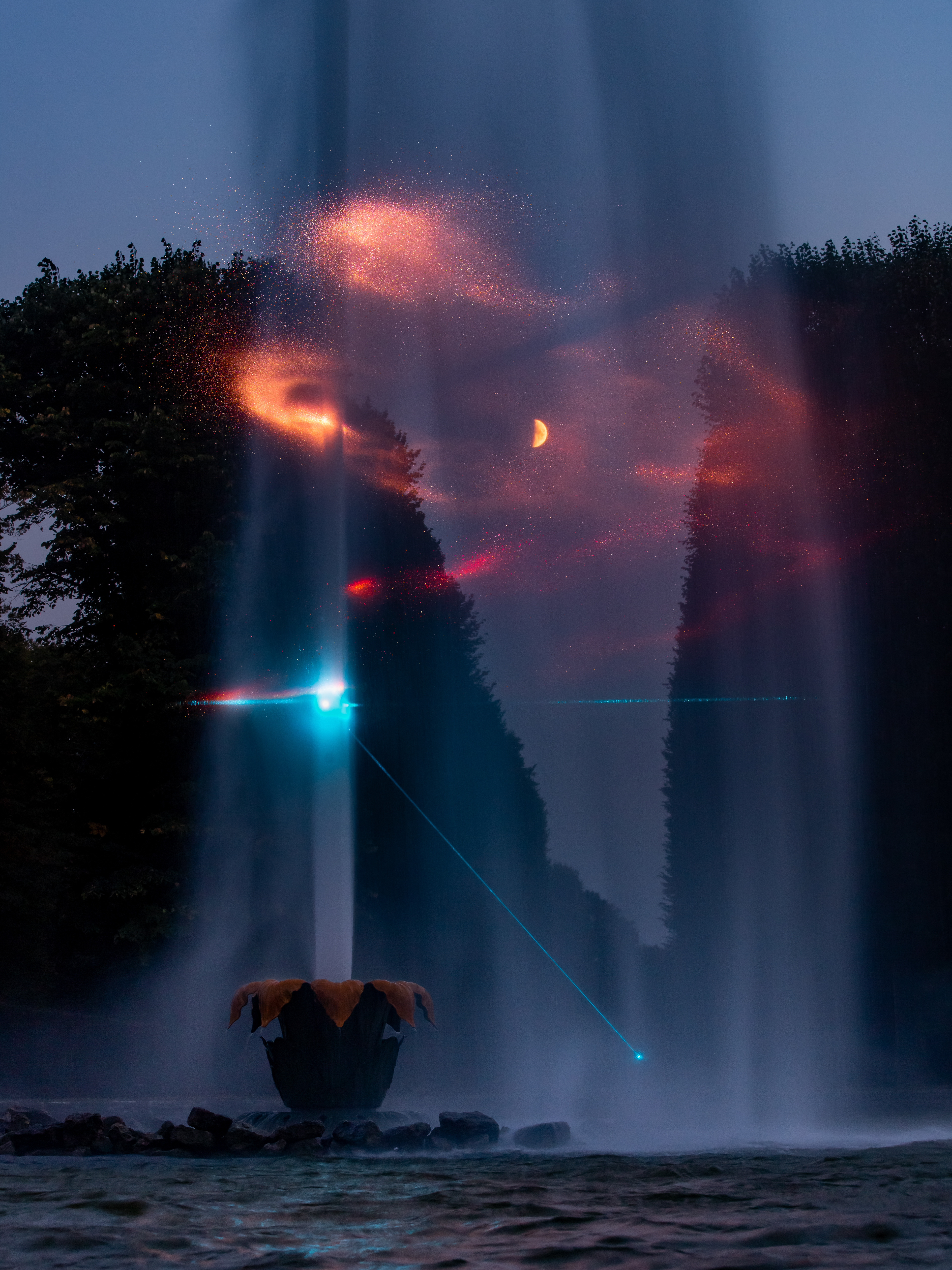 Fountain Scan shown at the Herrenhausen gardens fountain